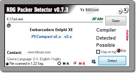 RDG Packer Detector